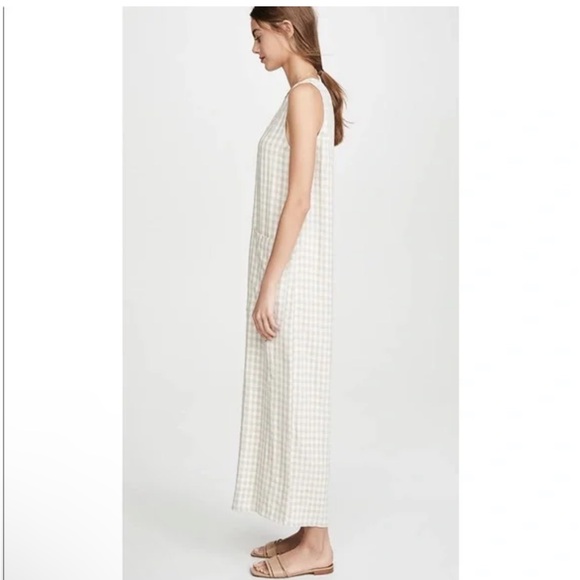 Rachel Pally Linen blend Remy Jumpsuit in Tan Gingham - Picture 7 of 15